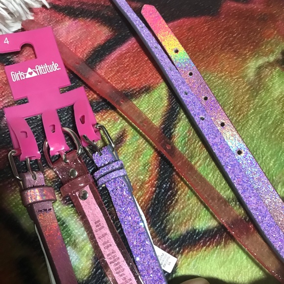 Girls Attitude Belts 3 Pack - Picture 1 of 3